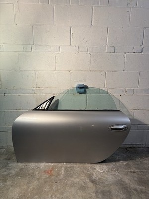 1997-2004 Porsche Boxster 986 Left Driver Side Door Assembly OEM Silver