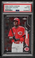 2020 Topps Chrome Update Target Rookie Debut Aristides Aquino PSA 10 GEM MT af0