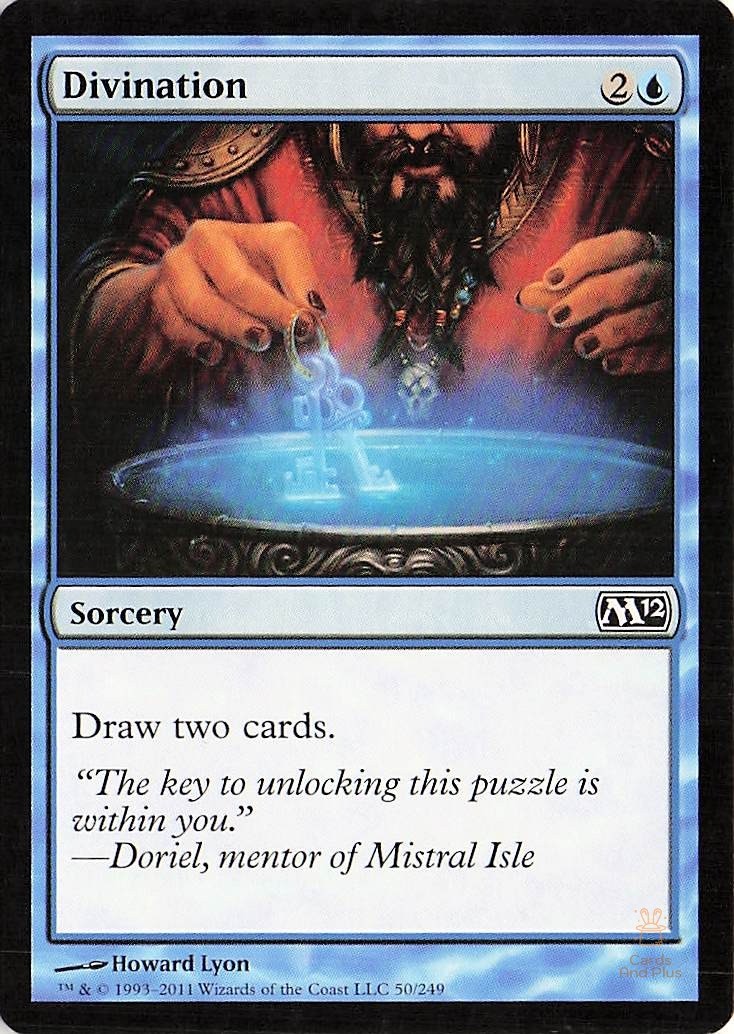 Divination 50 Magic 2012 (M12) Common Magic: The Gathering NM