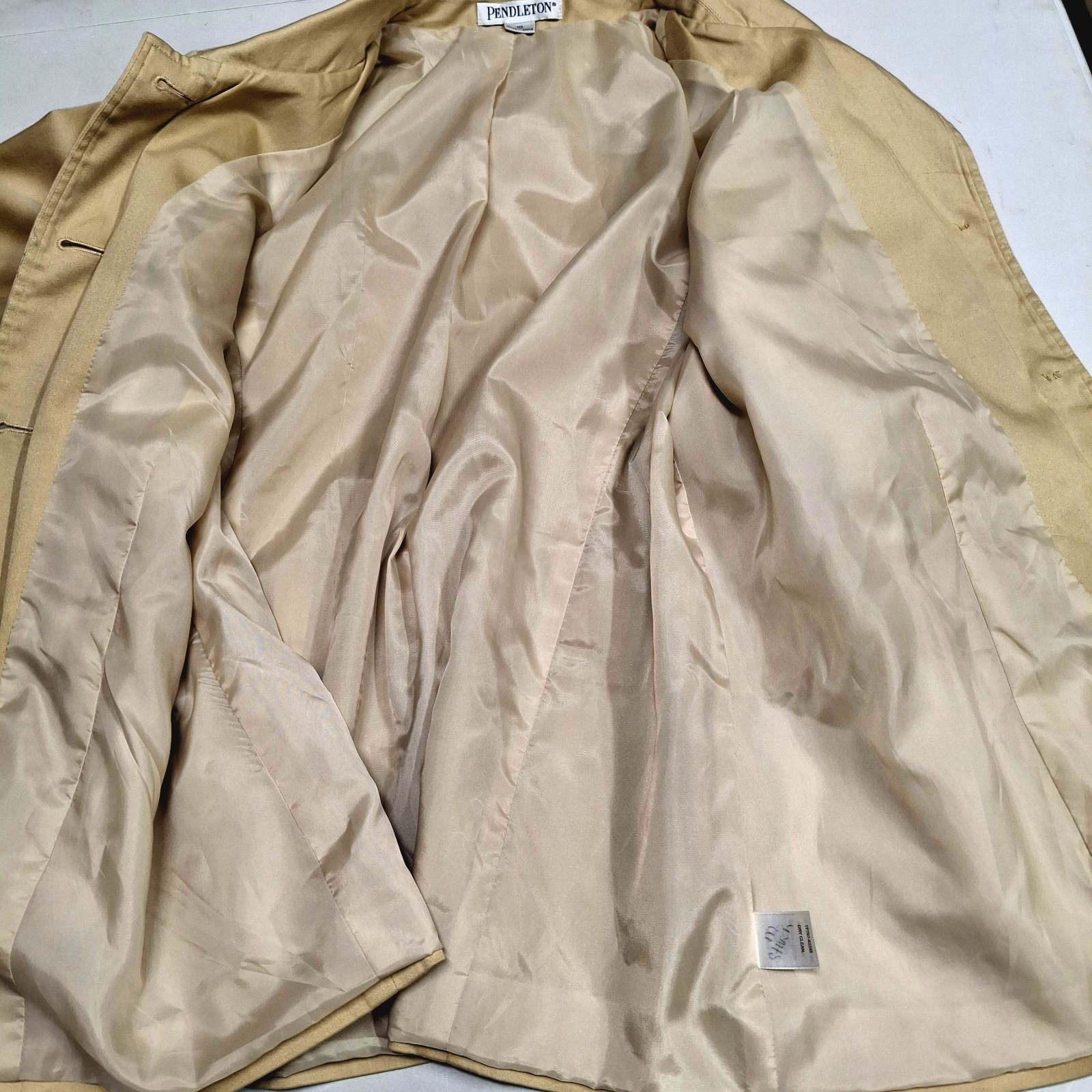 Pendleton Jacket Womens Beige Button Up Size 10 C… - image 7