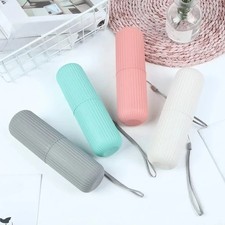 Travel Toothbrush Case Holder Portable Wash Cup Bathroom Organizer Storage Box