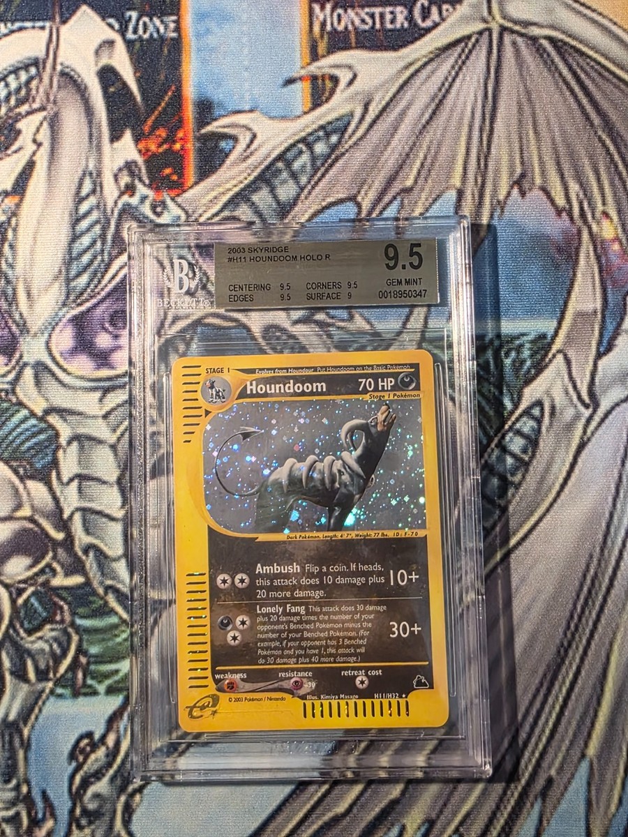 Pokemon Houndoom H11/H32 Holo Skyridge Ereader BGS 9.5
