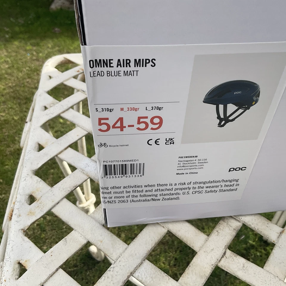 Nuevo POC Omne Air Mips plomo azul mate - casco mediano Foto 3 de 4