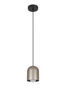 Pendelleuchte KüChe Schwarz Gold Metall E27 Ø11 Cm Loft Esstisch HäNgelampe Rund