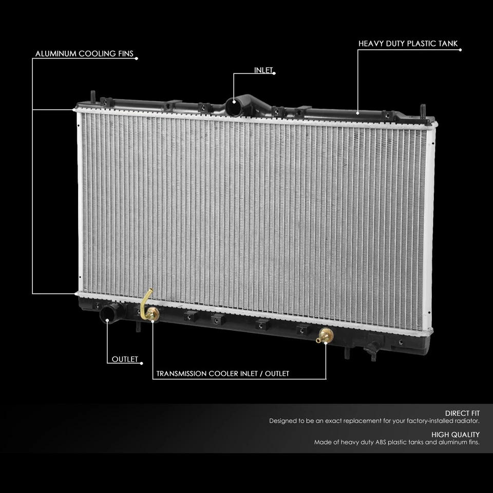 PARA 95-00 SEBRING AVENGER 2.5L V6 EN NÚCLEO ALUMINIO REPUESTO RADIADOR DPI 1892 Foto 2 de 4