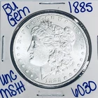 1885 BU UNCIRCULATED MORGAN SILVER DOLLAR AUTHENTIC U.S. MINT FREE SHIPPING 6030