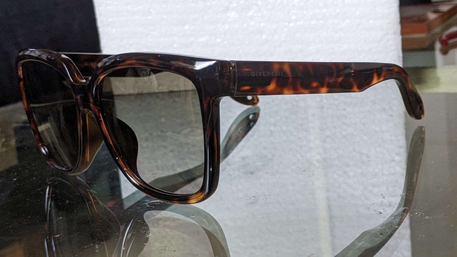 Givenchy Oversized Square Tortoise Sunglasses Mad… - image 17