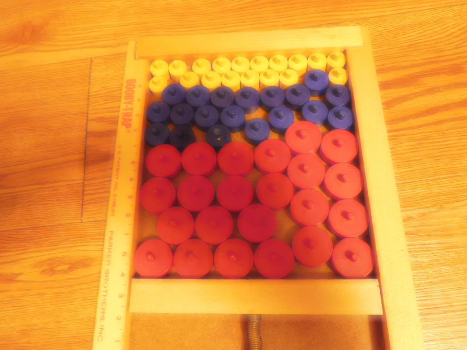 Vintage Parker Brothers Booby-Trap Game 1965 Wooden Game USA #60 - Image 3 of 4