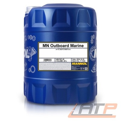 MANNOL 20 L OUTBOARD MARINE MOTORÖL FÜR API TC JASO FC