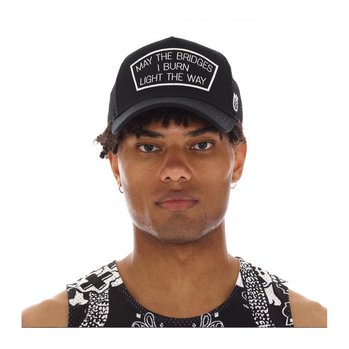 Культ индивидуальности Мужская черная шляпа дальнобойщика May The Bridges I Burn 624AC