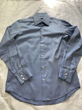 Hugo Boss Blue Dress Shirt Regular Fit. Men  s 39 15.5 EUC