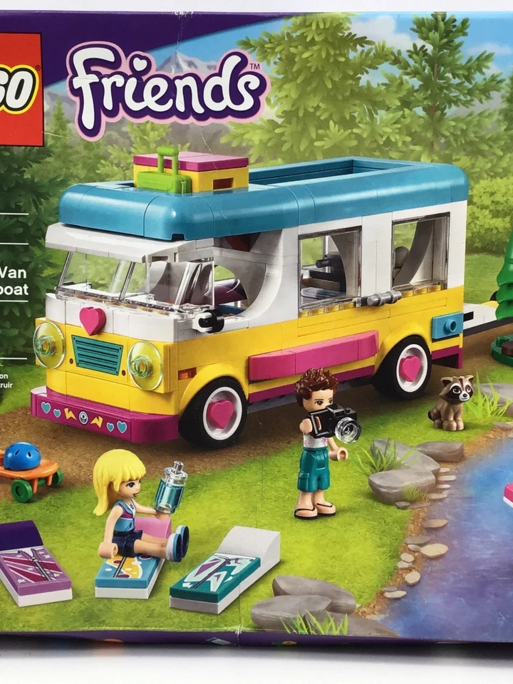 Lego Friend (41681) 'Forest Camper Van & Sailboat' Building Set - New in Box - Image 4 of 4