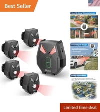 Solar Wireless Driveway Alarm, Outdoor Motion Sensor Detector Alarms Driveway...