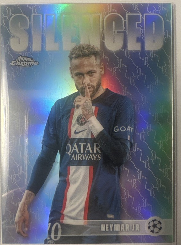 2025-26 Topps Chrome UCC #SHH-1 Neymar Jr. Silenced Refractor
