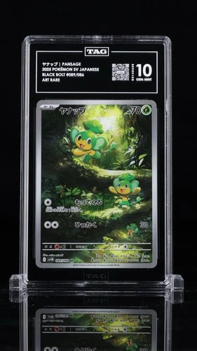 TAG 10 PANSAGE #89 2025 POKEMON JAPANESE SV11B-BLACK BOLT ART RARE