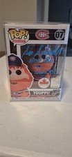 NHL POP FUNKO  MONTREAL CANADIANS MASCOT YOUPPI-SIGNED SERGE SAVARD HOF86 -NEW