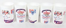 Quad City Thunder 1990 CBA Basketball All Star Souvenir Pepsi Cup Lot (5