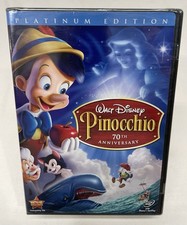 Pinocchio DVD 2009, 2-Disc Set, 70th Anniversary Platinum Edition NEW SEALED 