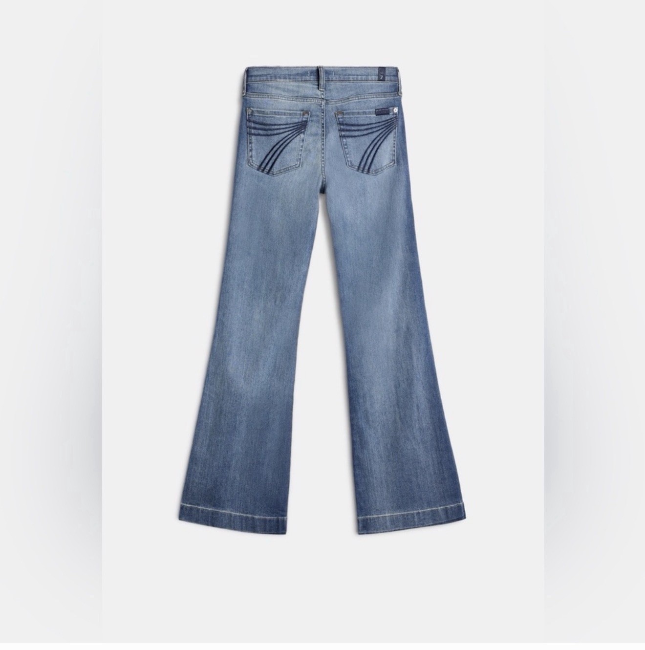 7 For All Mankind Woman's Modern Dojo Jeans In Oceanstone Size 25 $  248 NWT