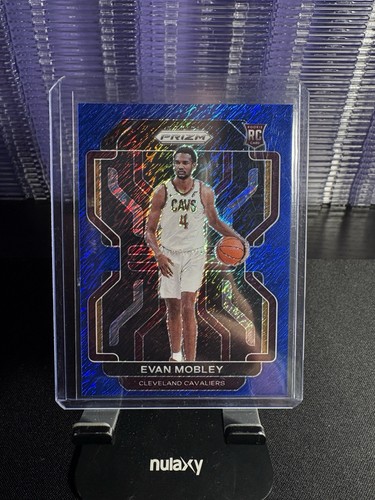 Evan Mobley [Blue Shimmer] #325 2021 Panini Prizm card