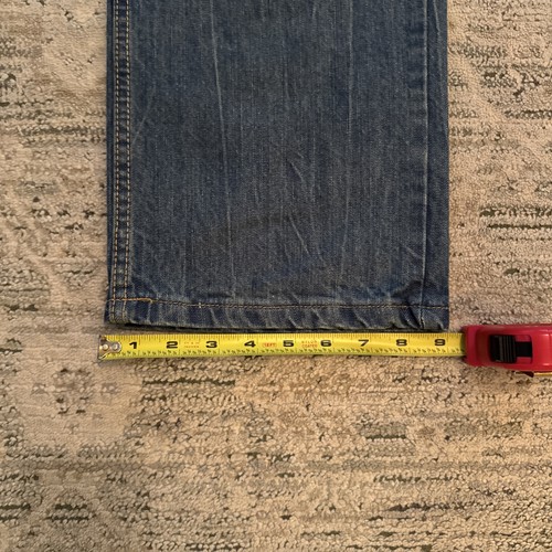 Vintage Rocawear Baggy Jeans Y2K Graphic Mens 34x33 Medium Wash EUC Embroidered - Picture 5 of 8