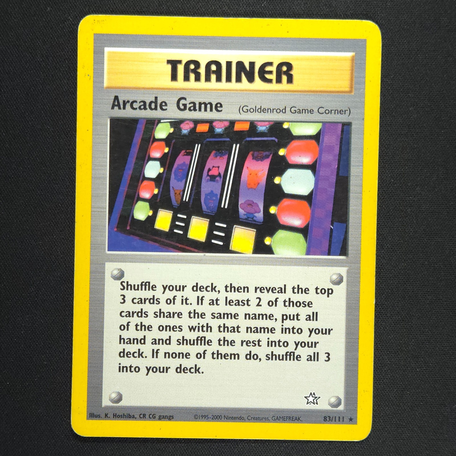 Arcade Game 83/111 - Neo Genesis - Pokemon Card