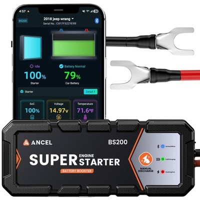 ANCEL BS200 Engine Super Starter - Capacitor, Black-700A 