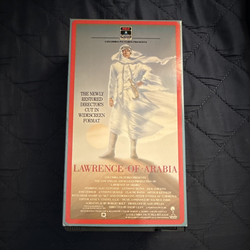 Columbia Pictures Lawrence of Arabia VHS Director’s Cut Widescreen Restored PG
