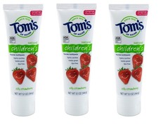 BL Toms Toothpaste Childrens Silly Strawberry 5.1oz X 3 Packs