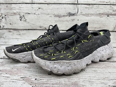 Nike Space Hippie 04 Shoes Mens Size 10 Gray Volt Crater Foam Sneakers Running
