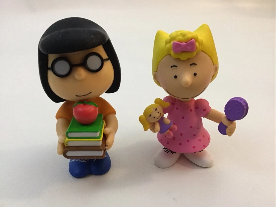 Figuras Charlie Brown Peanuts Gang Just Play JP PNTS Marcie Franklin Sally 5 piezas Foto 3 de 4