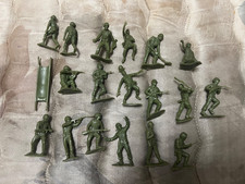 MARX OD VERSION TOY US GREEN SOLDIERS VINTAGE INFANTRY WW2 WWII NAVARONE