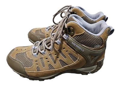 Women's Merrell Mid Hiker  Leather  Brown Dry Size 9
