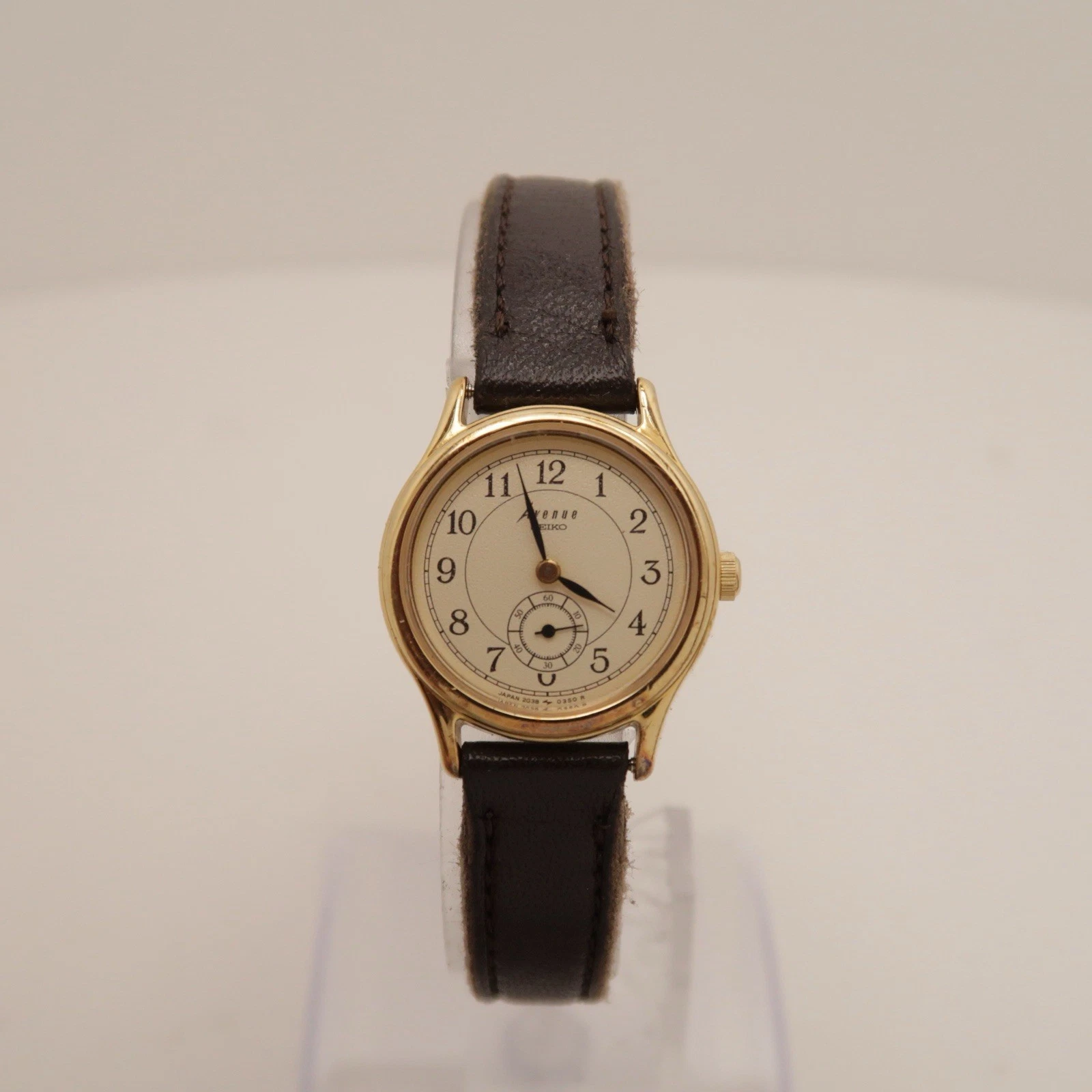 SEIKO Avenue 2G38-0050 Analog Quartz Women Vintage Watch W336 *WORKING