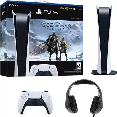 Playstation 5, Digital Edition, God of War Ragnarok Bundle - Novo