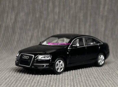 Masdi 1:64 Black A6L C6 Classic Sedan Sports Model Diecast Metal Car