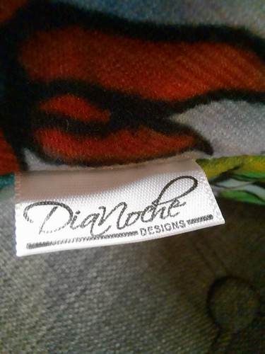 2 - DiaNoche Designs by Kim Ellery Outdoor Patio Couch Pillows 16" sq - Picture 7 of 7