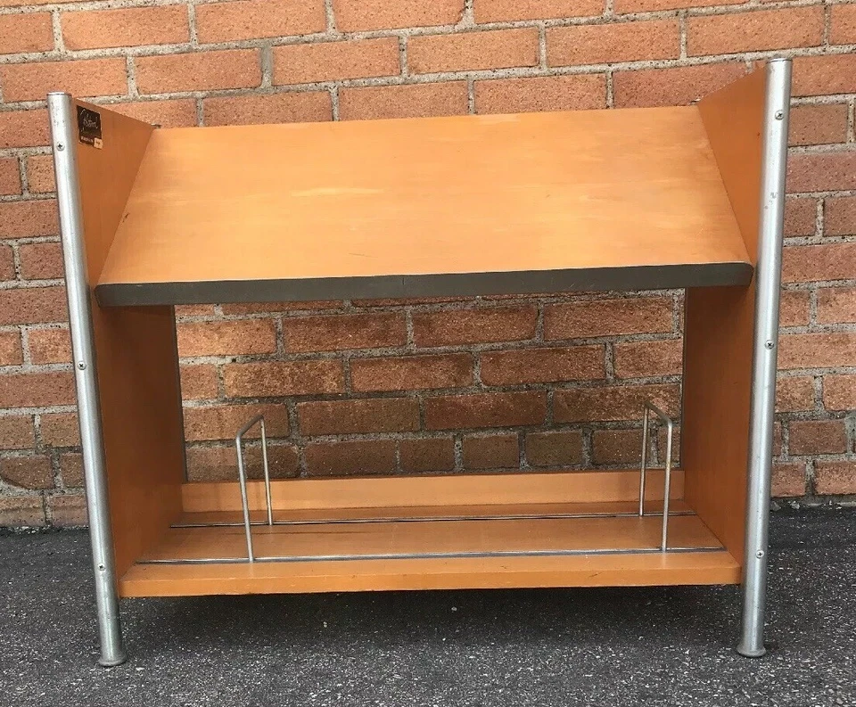 Henry P. Glass Fleetwood Book/78 об/мин полка для записей Chicago Architect Designed MCM - Изображение 3 из 4