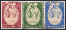 Vatican 467-469 blocks/4,MNH.Michel 544-546. Resurrection,by Fra Angelico,1969.