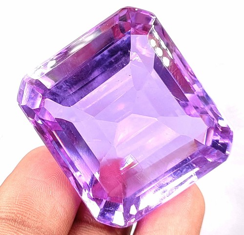 TOP QUALITY AAA PURPLE OPAL EGL UNTREATED EMERALD SHAPE 275 CT LOOSE GEMSTONE - Picture 2 of 13