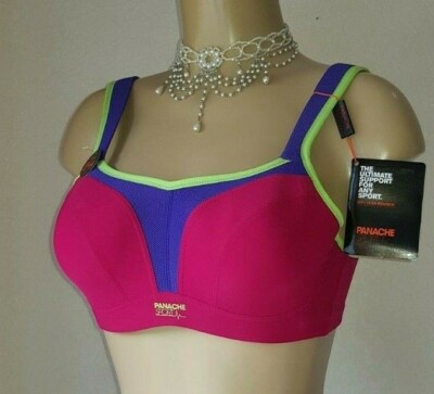 Panache Sport geformter Sport BH Größe 34B oder 38B himbeere 5021