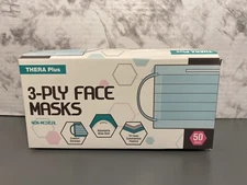 50 PCS Face Mask Non Medical/Surgical 3-Ply Ear loop Disposable Mouth Cover