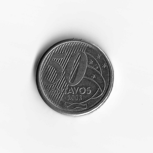 2003 Brazil - 50 Centavos - 226 - Stainless Steel - 7.8g