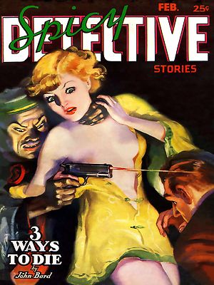 Spicy Detective Stories High Quality Metal Magnet 3 x 4 inches 9493