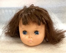 Vintage Doll Head, about 4" Tall, Made in Hong Kong