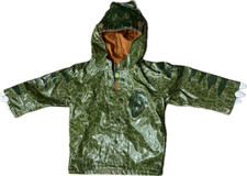 Western Chief Kids Alligotor Rain Coat Size 2T Green Children's Unisex