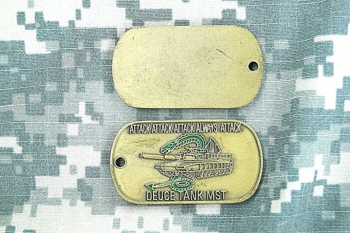 Challenge Coin US Army Deuce Tank MST 2nd Infantry Division Attack 