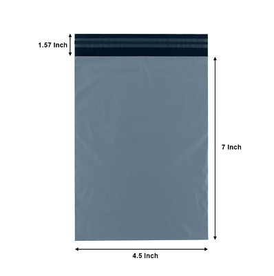 Grau Versand Paket, Kurier Post Versandtaschen Post Poly selbstklebend 4,5x7''