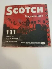 Vintage Scotch Magnetic Tape Reel to Reel 111 Plastic Splice Free 1200 ft Used