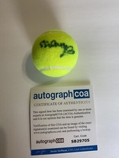 Saniyya Sidney signed autographed Tennis ball king richard ACOA venus Williams